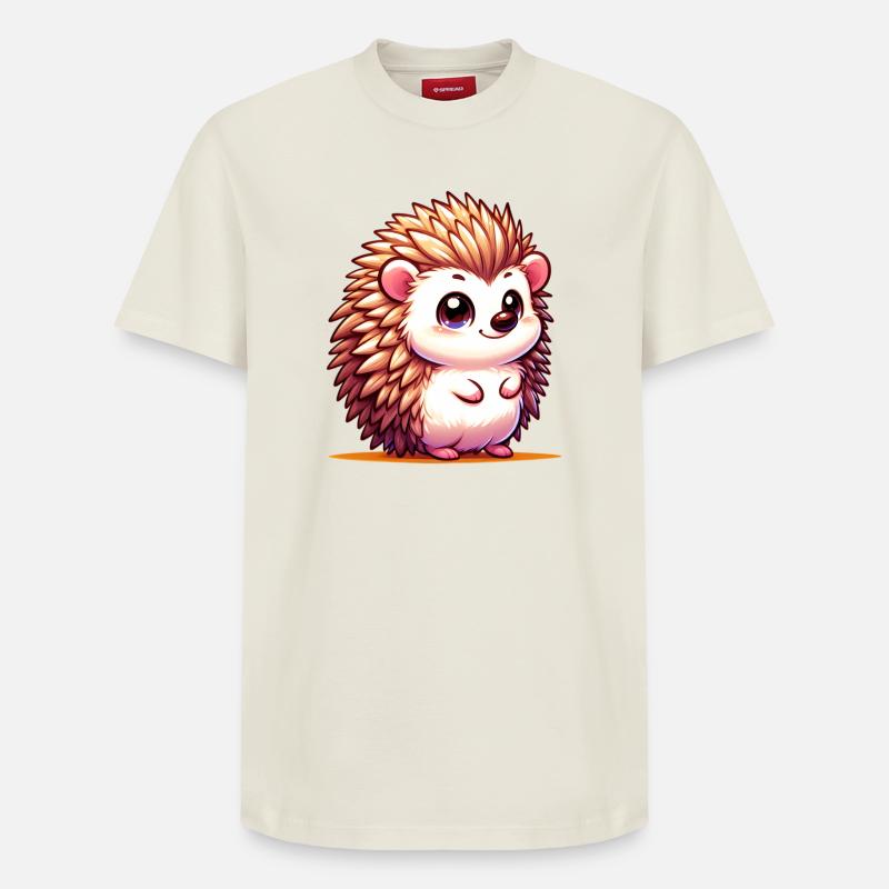 Igel - Relaxed Unisex Supima Cotton T-Shirt – von SPREAD - Naturweiß