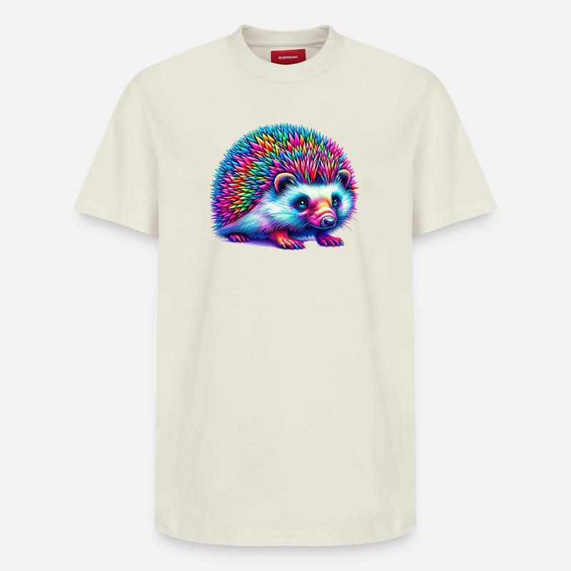 Igel - Relaxed Unisex Supima Cotton T-Shirt – von SPREAD - Naturweiß