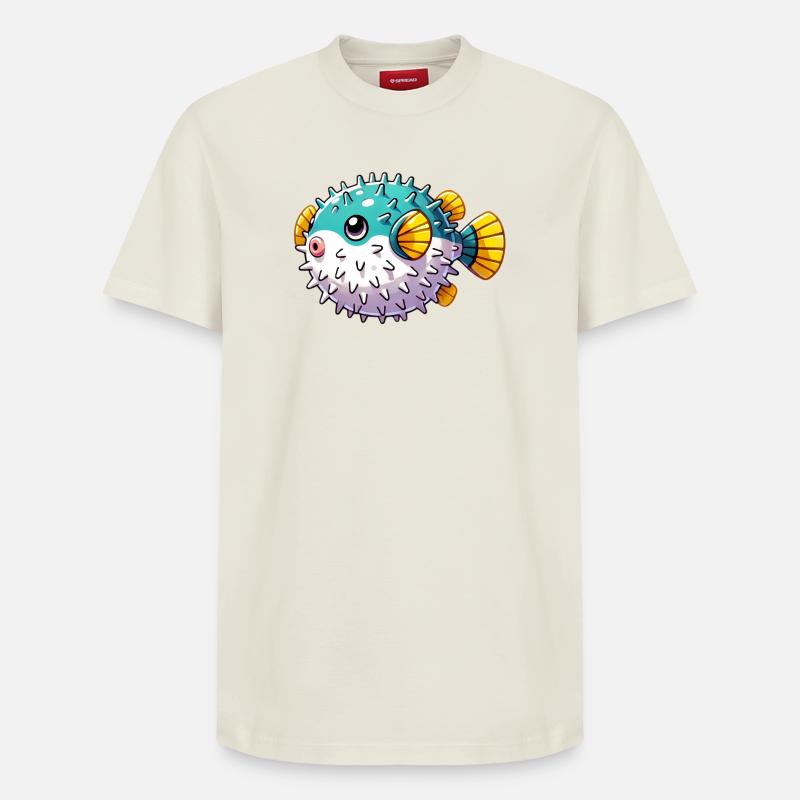 Blowfish - T-shirt unisexe décontracté en coton Supima – de SPREAD - blanc cassé