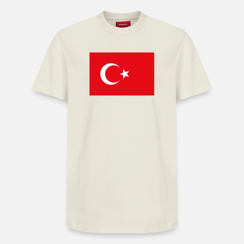 Turquie - T-shirt unisexe décontracté en coton Supima – de SPREAD - blanc cassé