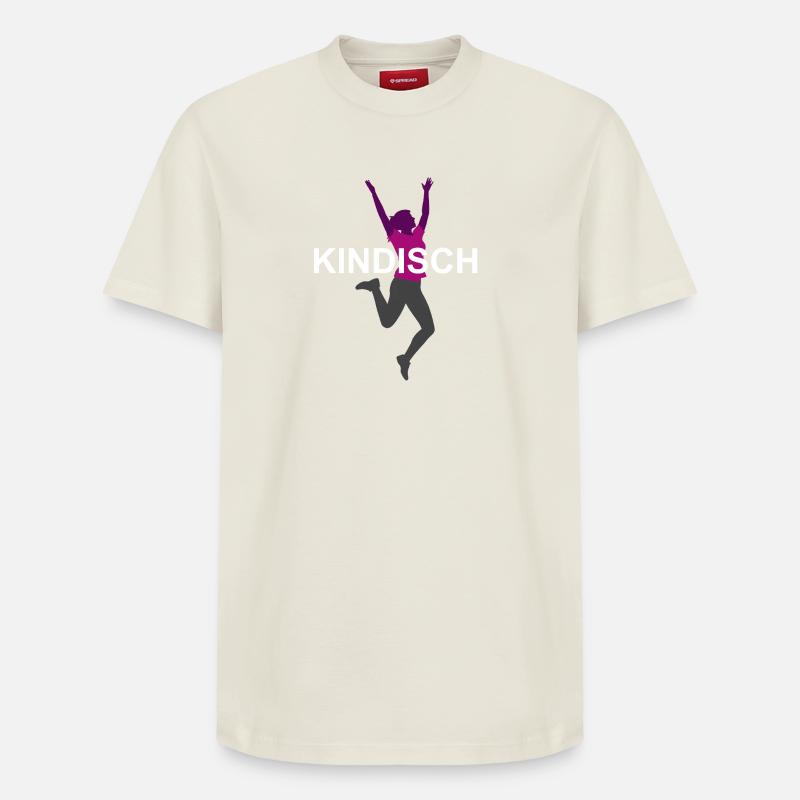 Kindisch - Relaxed Unisex Supima Cotton T-Shirt – von SPREAD - Naturweiß