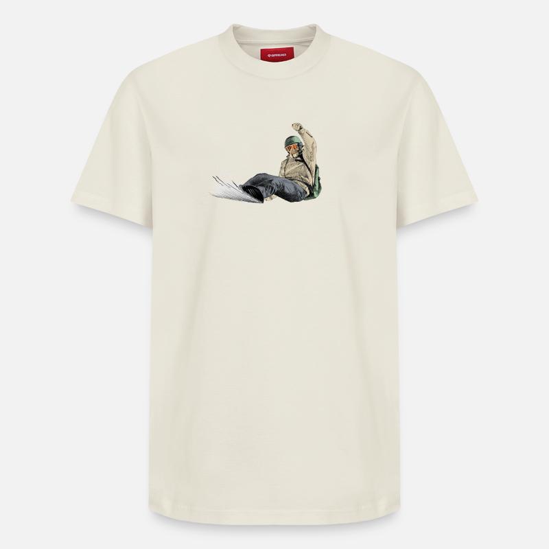 Freerider - Relaxed Unisex Supima Cotton T-Shirt – von SPREAD - Naturweiß