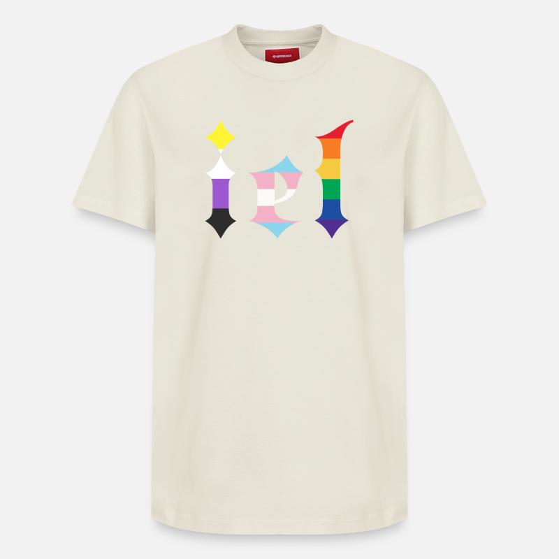 Iel gothique - T-shirt unisexe décontracté en coton Supima – de SPREAD - blanc cassé