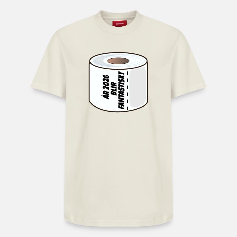 L’année 2026 s’annonce incroyable - T-shirt unisexe décontracté en coton Supima – de SPREAD - blanc cassé