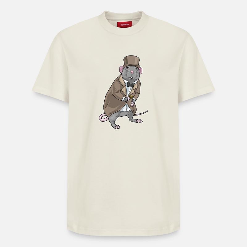 Ratte Bräutigam Ehering Hochzeit - Relaxed Unisex Supima Cotton T-Shirt – von SPREAD - Naturweiß