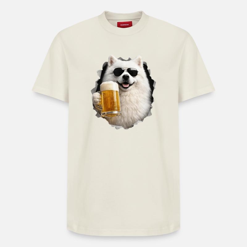 Bière Spitz japonaise - T-shirt unisexe décontracté en coton Supima – de SPREAD - blanc cassé