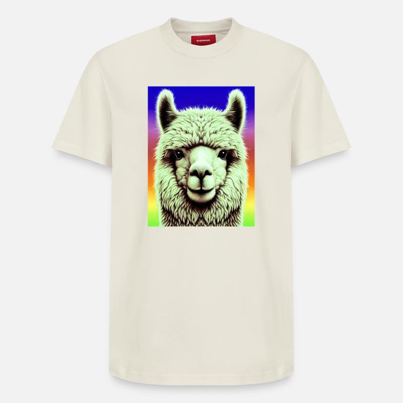 Alpaga - T-shirt unisexe décontracté en coton Supima – de SPREAD - blanc cassé