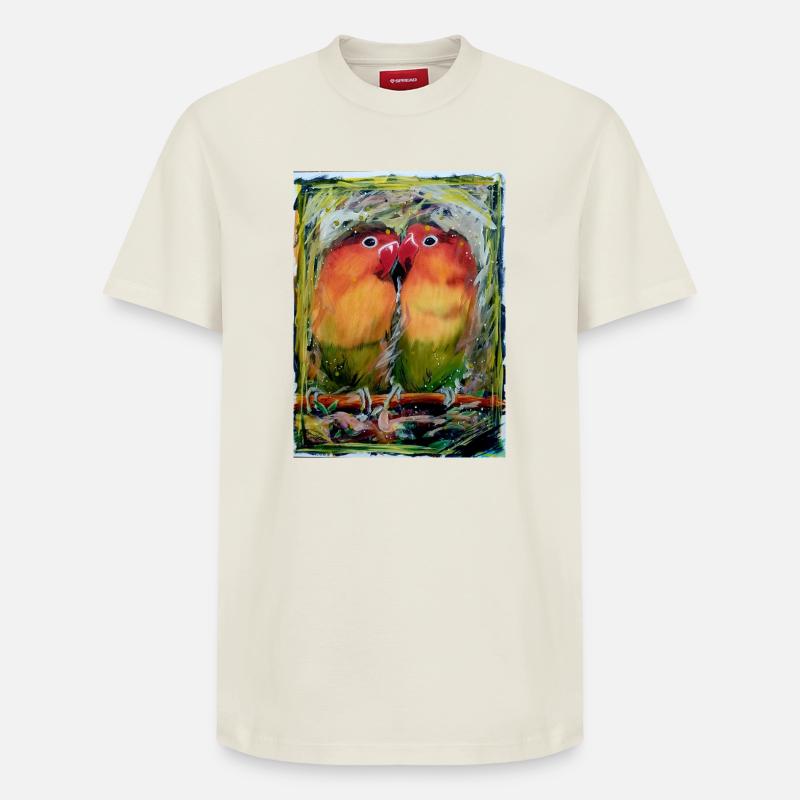 Inséparables - T-shirt unisexe décontracté en coton Supima – de SPREAD - blanc cassé