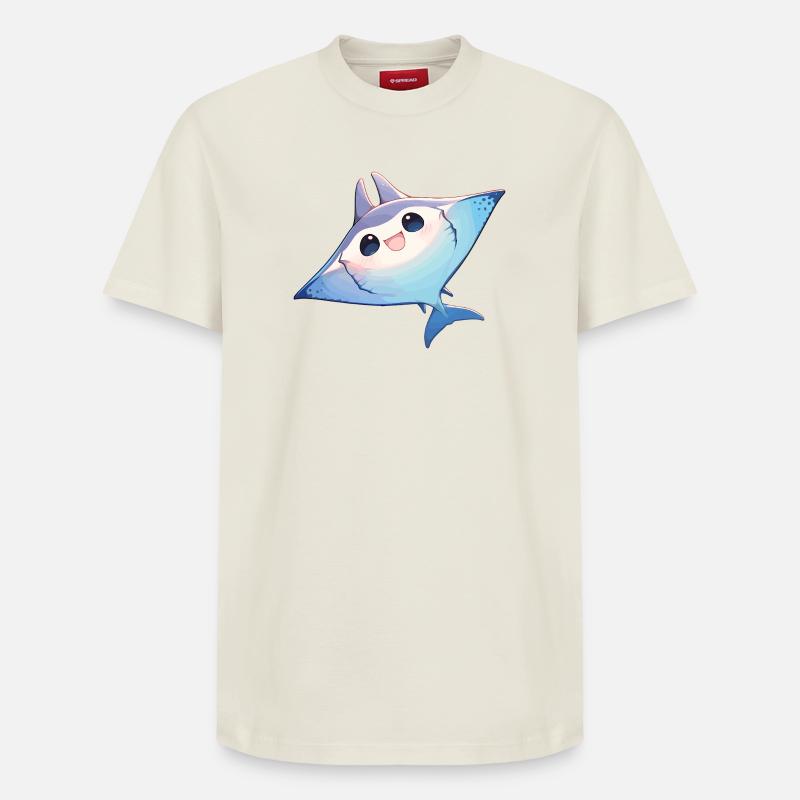 Rays Manta Rays - Relaxed Unisex Supima Cotton T-Shirt – by SPREAD - off white