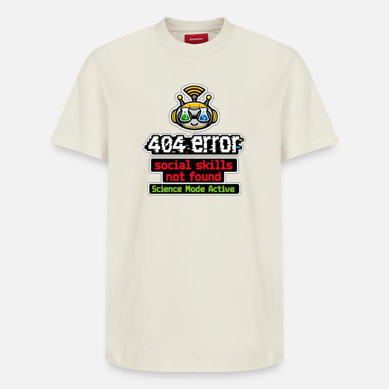 Science Bot: Active Mode - Relaxed Unisex Supima Cotton T-Shirt – by SPREAD - off white