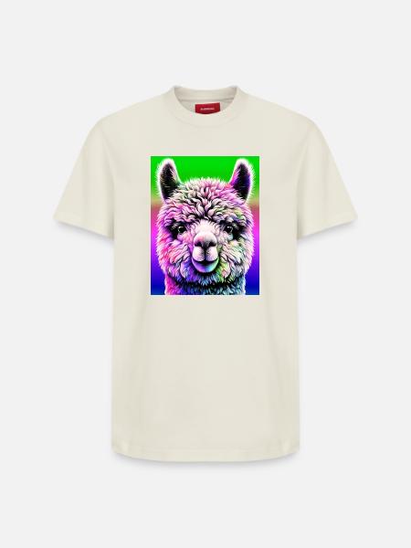 Alpaka - Relaxed Unisex Supima Cotton T-Shirt – von SPREAD - Naturweiß