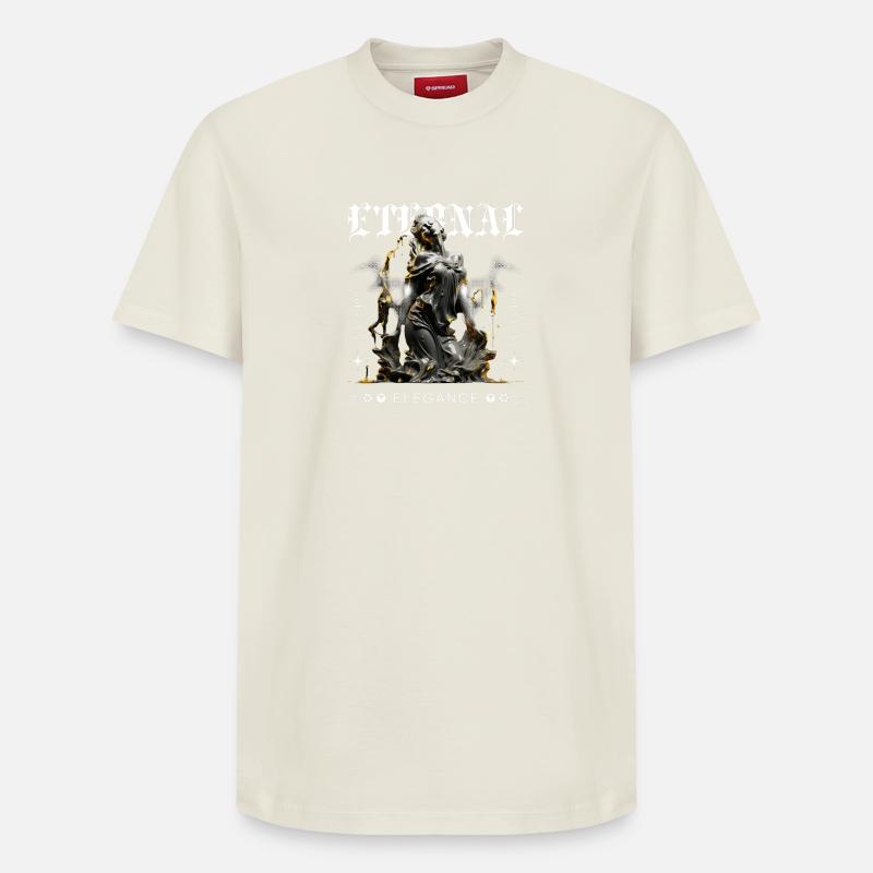 Déesse gothique de l’élégance éternelle - T-shirt unisexe décontracté en coton Supima – de SPREAD - blanc cassé