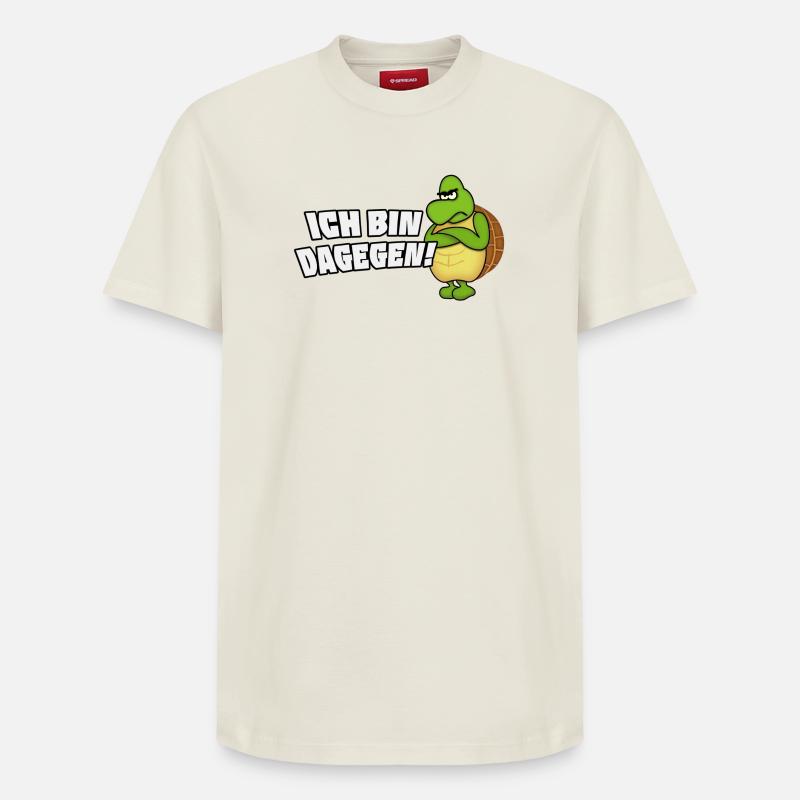 Je suis contre - T-shirt unisexe décontracté en coton Supima – de SPREAD - blanc cassé
