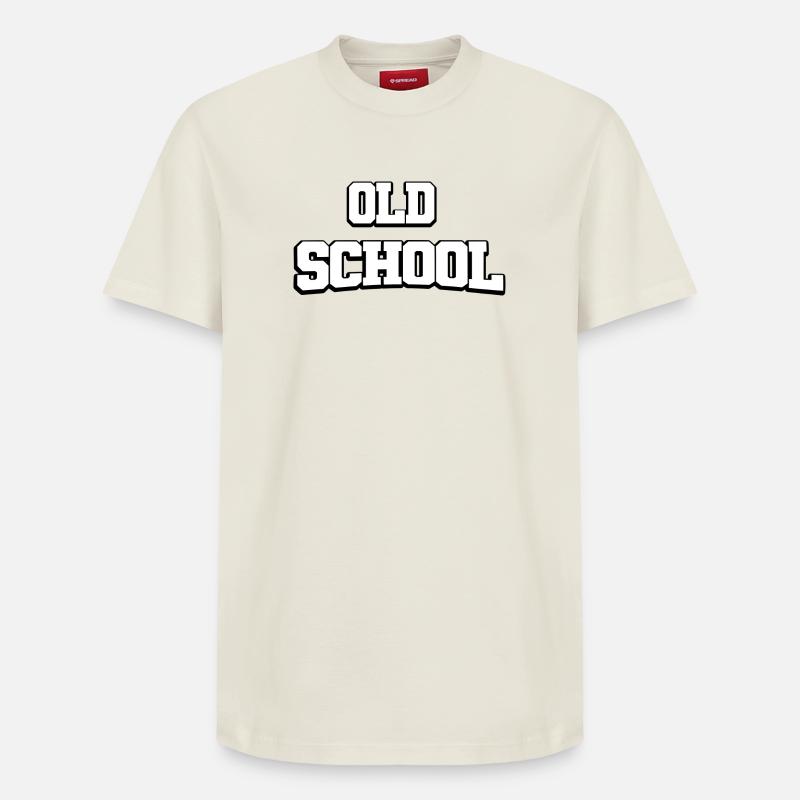 Design à l’ancienne - T-shirt unisexe décontracté en coton Supima – de SPREAD - blanc cassé