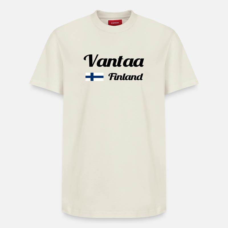 Vantaa Finlande Imprimer - T-shirt unisexe décontracté en coton Supima – de SPREAD - blanc cassé