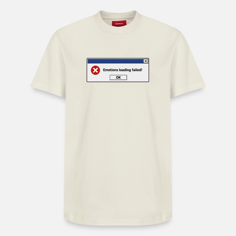 Émotions Chargement échoué | Humour introverti - T-shirt unisexe décontracté en coton Supima – de SPREAD - blanc cassé