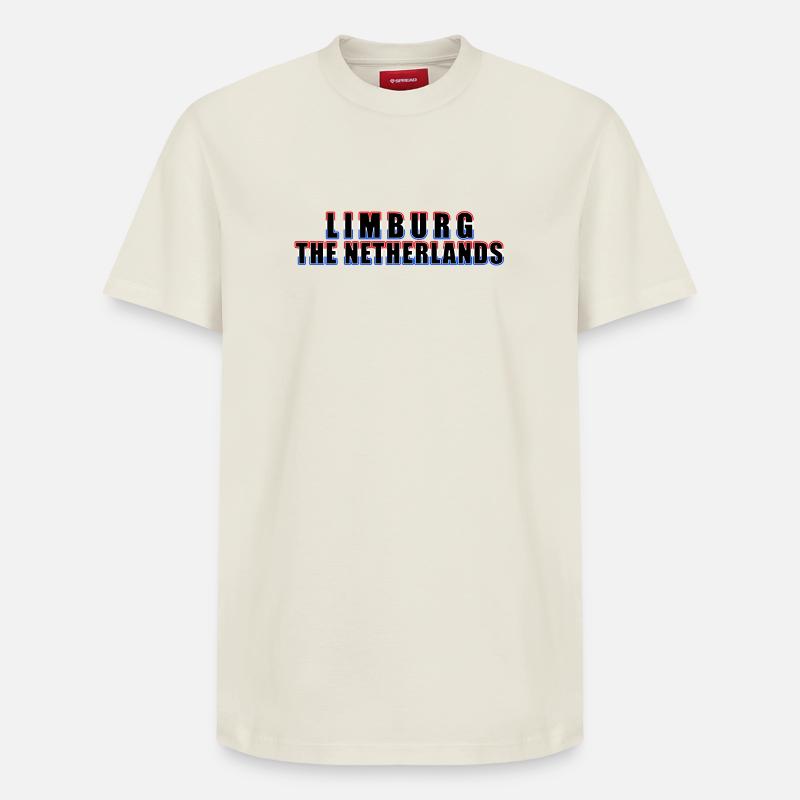 Limbourg Europe - Pays-Bas - T-shirt unisexe décontracté en coton Supima – de SPREAD - blanc cassé