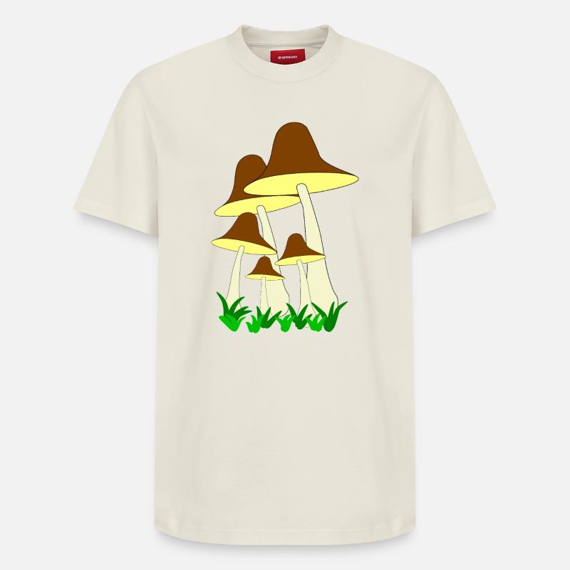 Mycètes - T-shirt unisexe décontracté en coton Supima – de SPREAD - blanc cassé