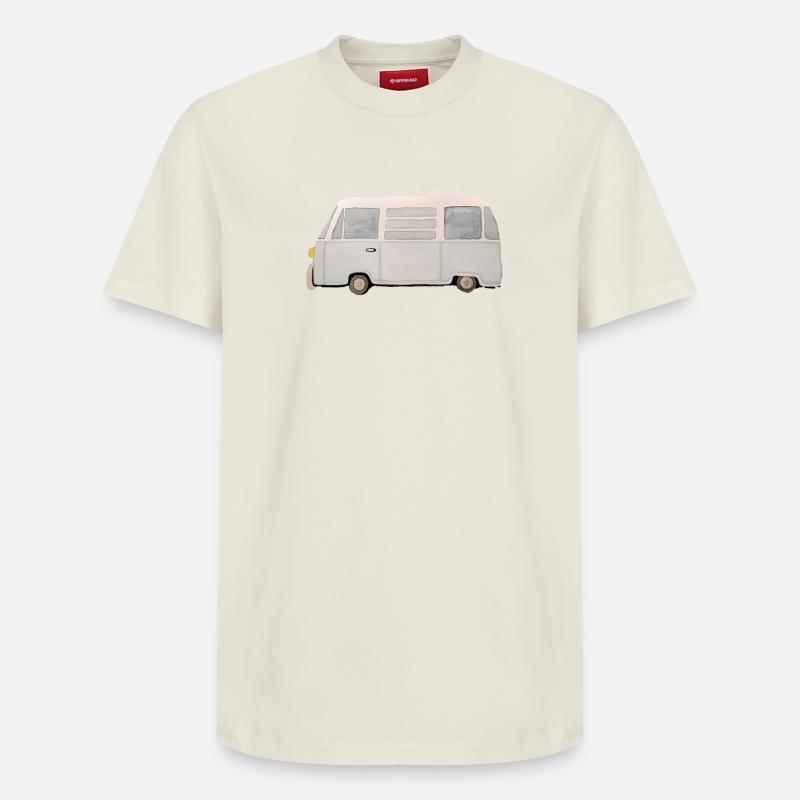 Camper Campingbus - Relaxed Unisex Supima Cotton T-Shirt – von SPREAD - Naturweiß