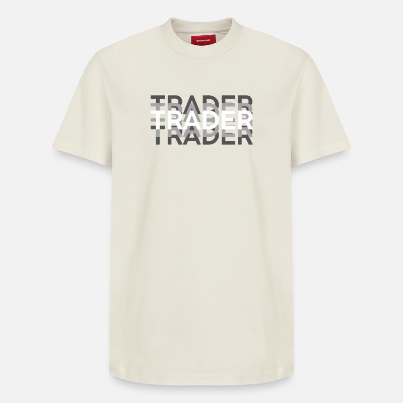 Commerçant - T-shirt unisexe décontracté en coton Supima – de SPREAD - blanc cassé