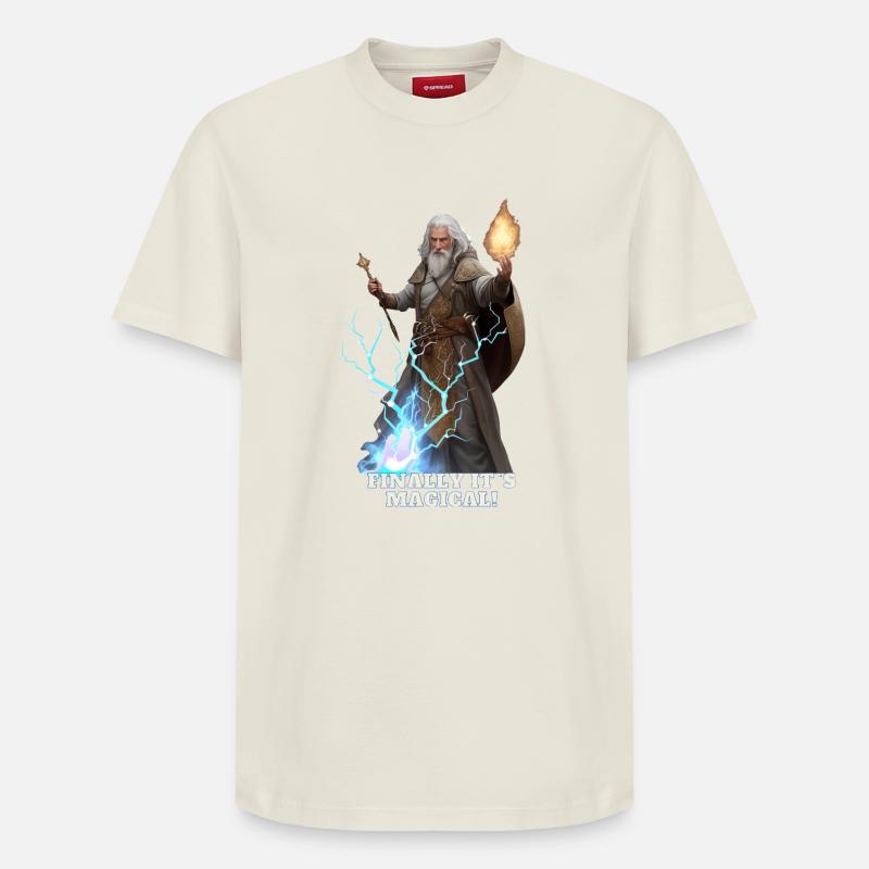 Magicien - T-shirt unisexe décontracté en coton Supima – de SPREAD - blanc cassé