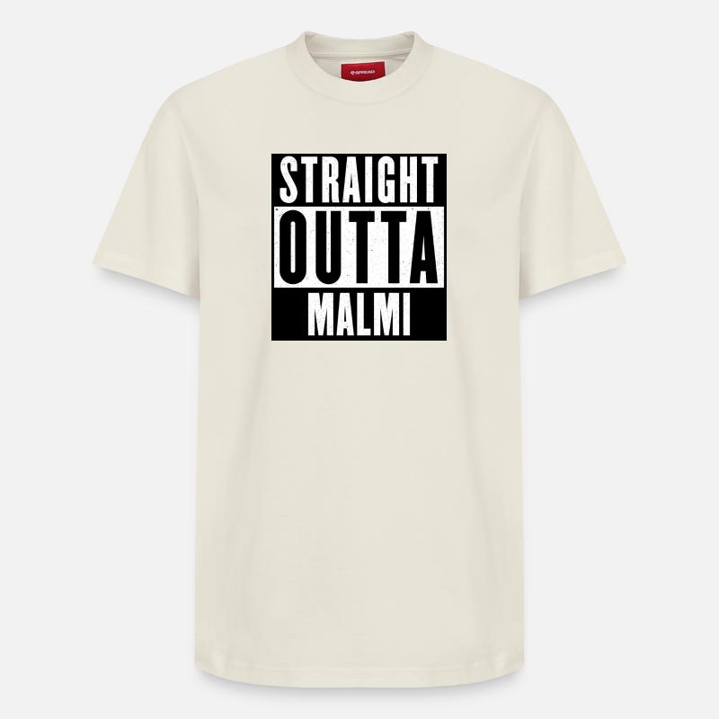 Tout droit Outta Malmi - T-shirt unisexe décontracté en coton Supima – de SPREAD - blanc cassé