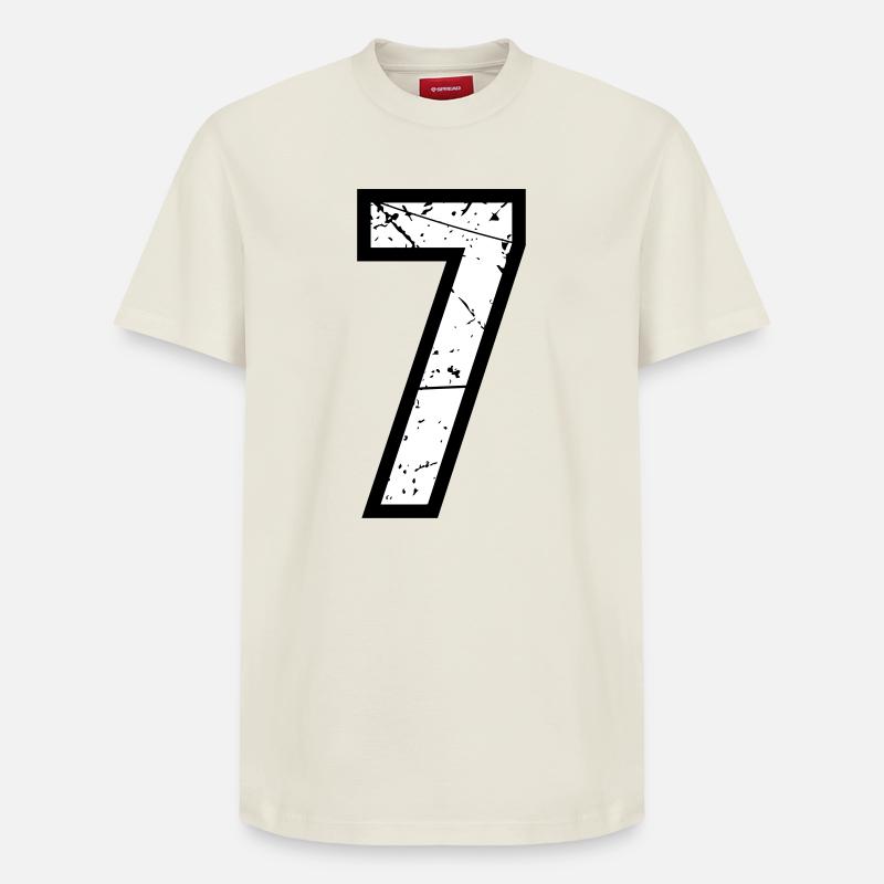 7 - Relaxed Unisex Supima Cotton T-Shirt – von SPREAD - Naturweiß