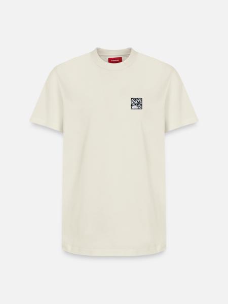 Asterix & Obelix Stickmotiv Asterix - Relaxed Unisex Supima Cotton T-Shirt – von SPREAD - Naturweiß