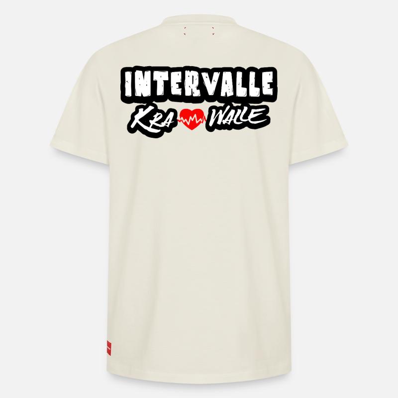 Intervalle Krawalle - Relaxed Unisex Supima Cotton T-Shirt – von SPREAD - Naturweiß