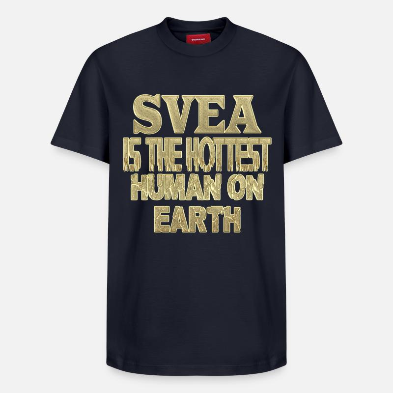 Svea - T-shirt unisexe décontracté en coton Supima – de SPREAD - bleu marine