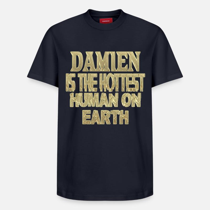 Damien - T-shirt unisexe décontracté en coton Supima – de SPREAD - bleu marine