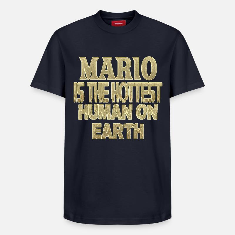 Mario - Relaxed Unisex Supima Cotton T-Shirt – von SPREAD - Navy