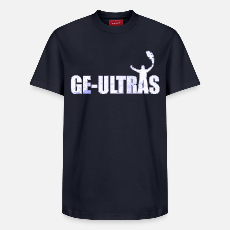 Gelsenkirchen Ultras GE Idée cadeau - T-shirt unisexe décontracté en coton Supima – de SPREAD - bleu marine