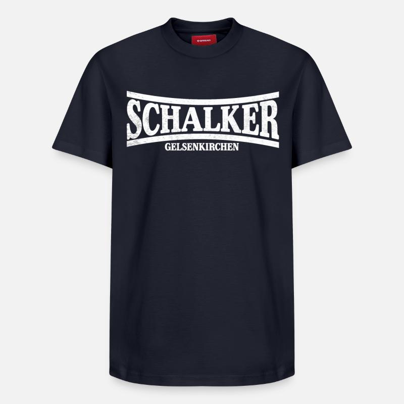 Schalker Gelsenkirchen - Relaxed Unisex Supima Cotton T-Shirt – von SPREAD - Navy