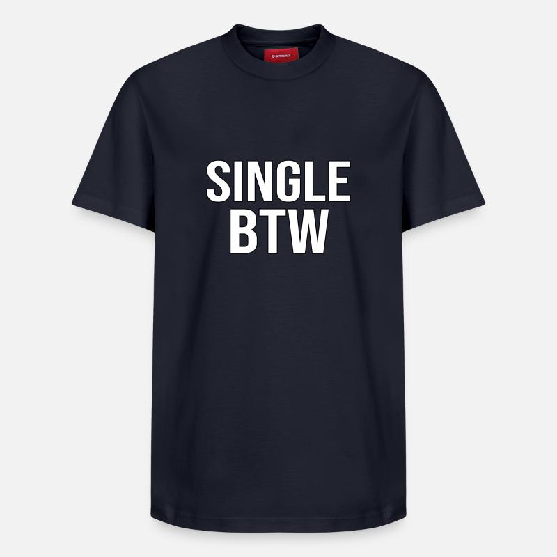 Single BTW Bold Monochrome - Relaxed Unisex Supima Cotton T-Shirt – von SPREAD - Navy