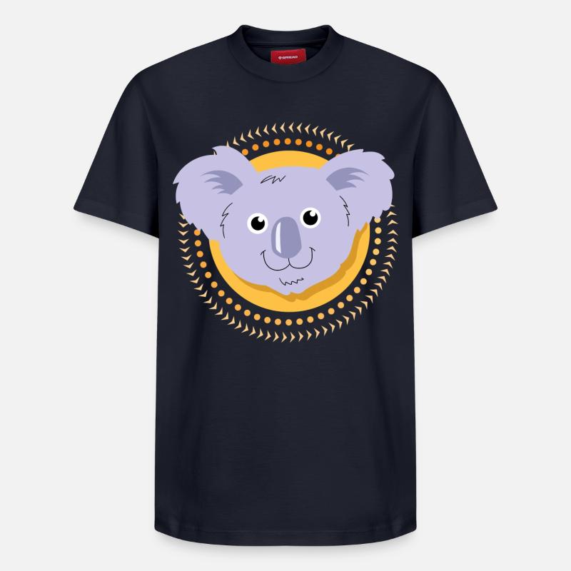 Small Koala - Relaxed Unisex Supima Cotton T-Shirt – by SPREAD - navy