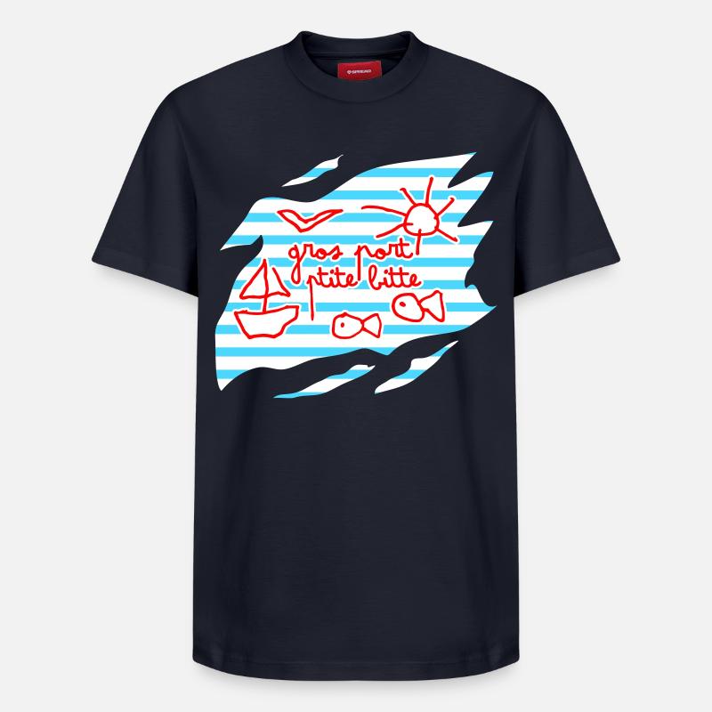 Marin dysorthographique - T-shirt unisexe décontracté en coton Supima – de SPREAD - bleu marine