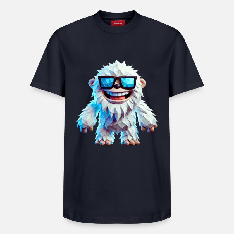 Cool Yeti - Relaxed Unisex Supima Cotton T-Shirt – by SPREAD - navy