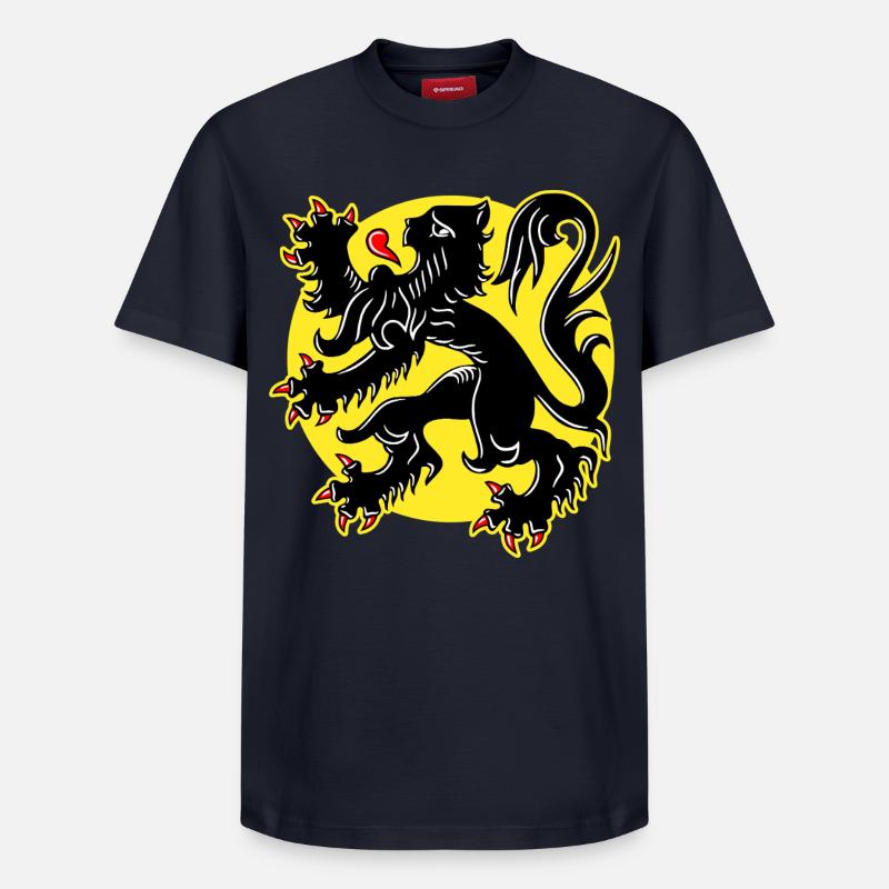 Flandre - T-shirt unisexe décontracté en coton Supima – de SPREAD - bleu marine