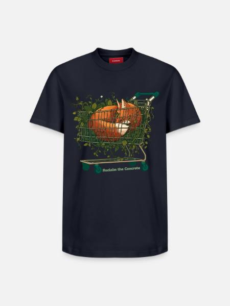 Récupérer le béton - T-shirt unisexe décontracté en coton Supima – de SPREAD - bleu marine