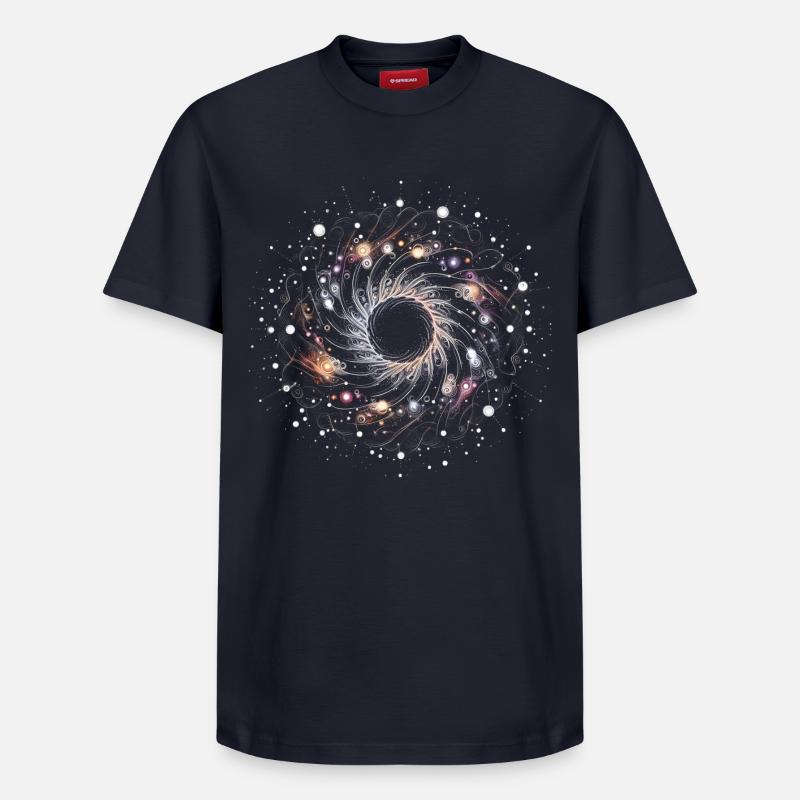Mandala der Leere - Relaxed Unisex Supima Cotton T-Shirt – von SPREAD - Navy