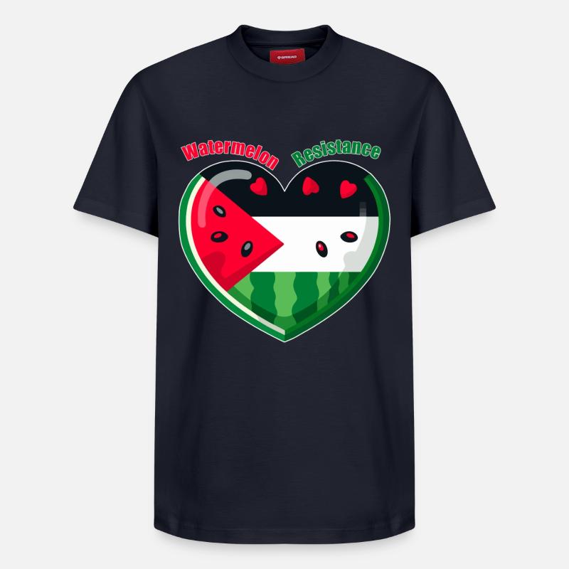 Resistenz der Wassermelone - Relaxed Unisex Supima Cotton T-Shirt – von SPREAD - Navy