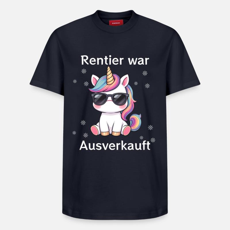 Le renne a été vendu - T-shirt unisexe décontracté en coton Supima – de SPREAD - bleu marine