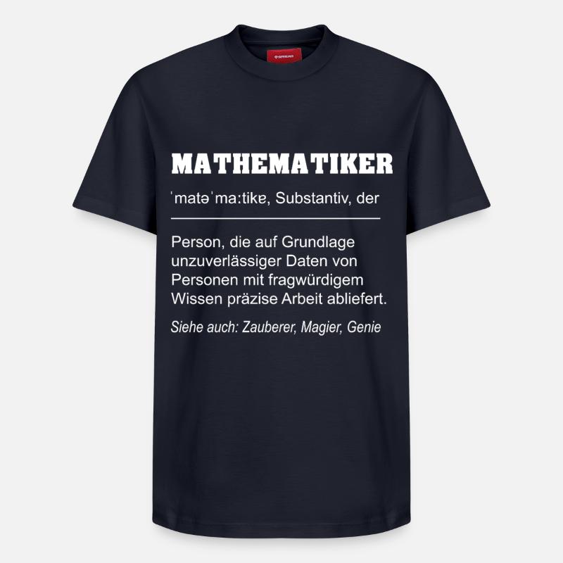 Définition du mathématicien - T-shirt unisexe décontracté en coton Supima – de SPREAD - bleu marine