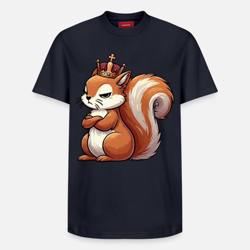 Eichhörnchen Eichhorn Eichhörnchenliebhaber Nager - Relaxed Unisex Supima Cotton T-Shirt – von SPREAD - Navy