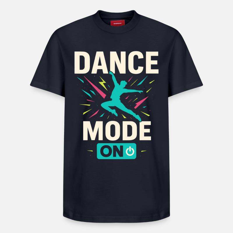 Dance mode on, tanzmodus aktiv - Relaxed Unisex Supima Cotton T-Shirt – von SPREAD - Navy