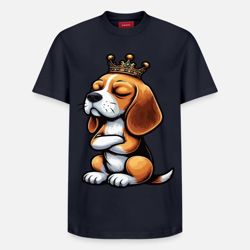 Beagle Beaglebesitzer Beaglehalter beaglehund - Relaxed Unisex Supima Cotton T-Shirt – von SPREAD - Navy