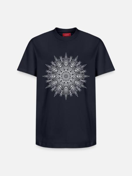 Astral Weave - Relaxed Unisex Supima Cotton T-Shirt – von SPREAD - Navy