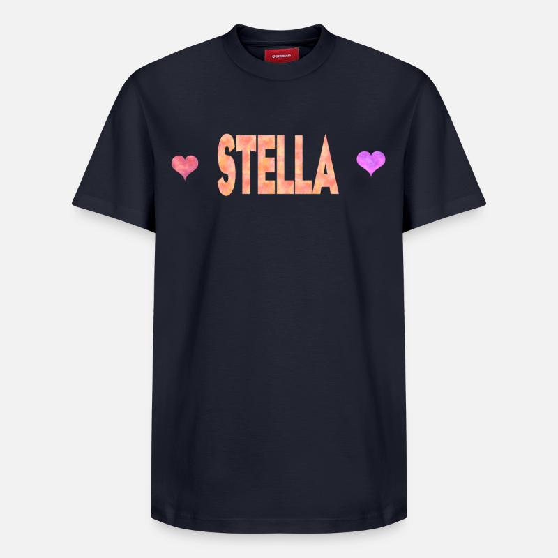 Stella - T-shirt unisexe décontracté en coton Supima – de SPREAD - bleu marine