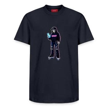 Sarkazzy Szkielet Hacker w streetwearowym swetrze